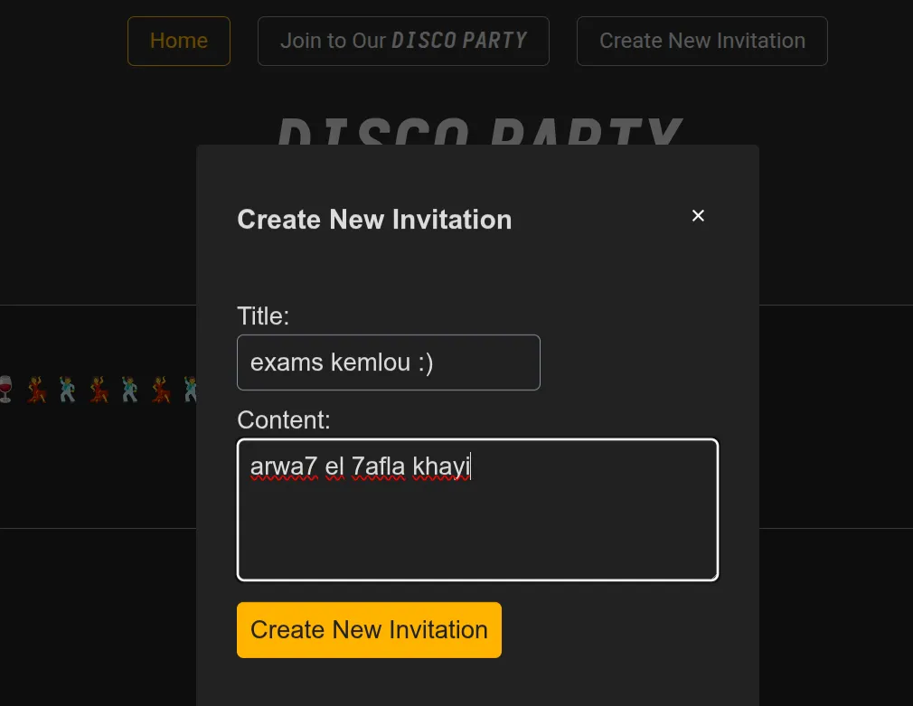invitation creation