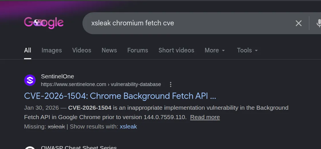 chromium issue