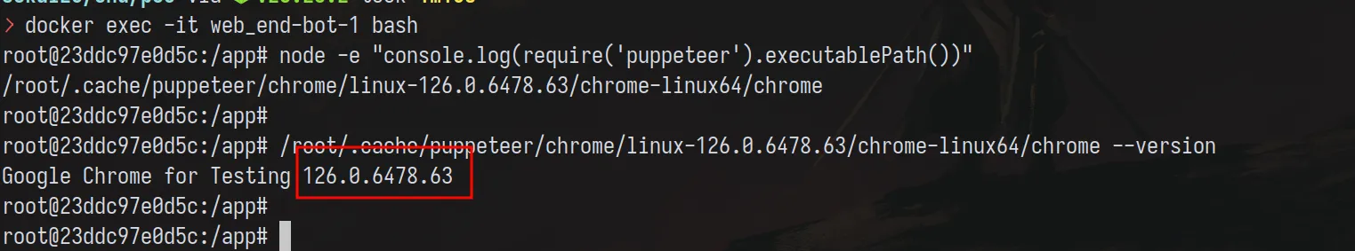 puppeteer chromium version