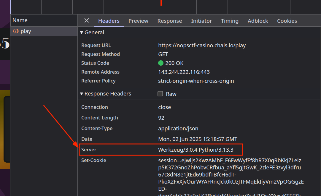server reveiling request