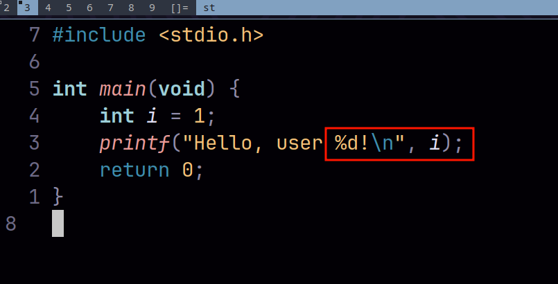 C hello world program